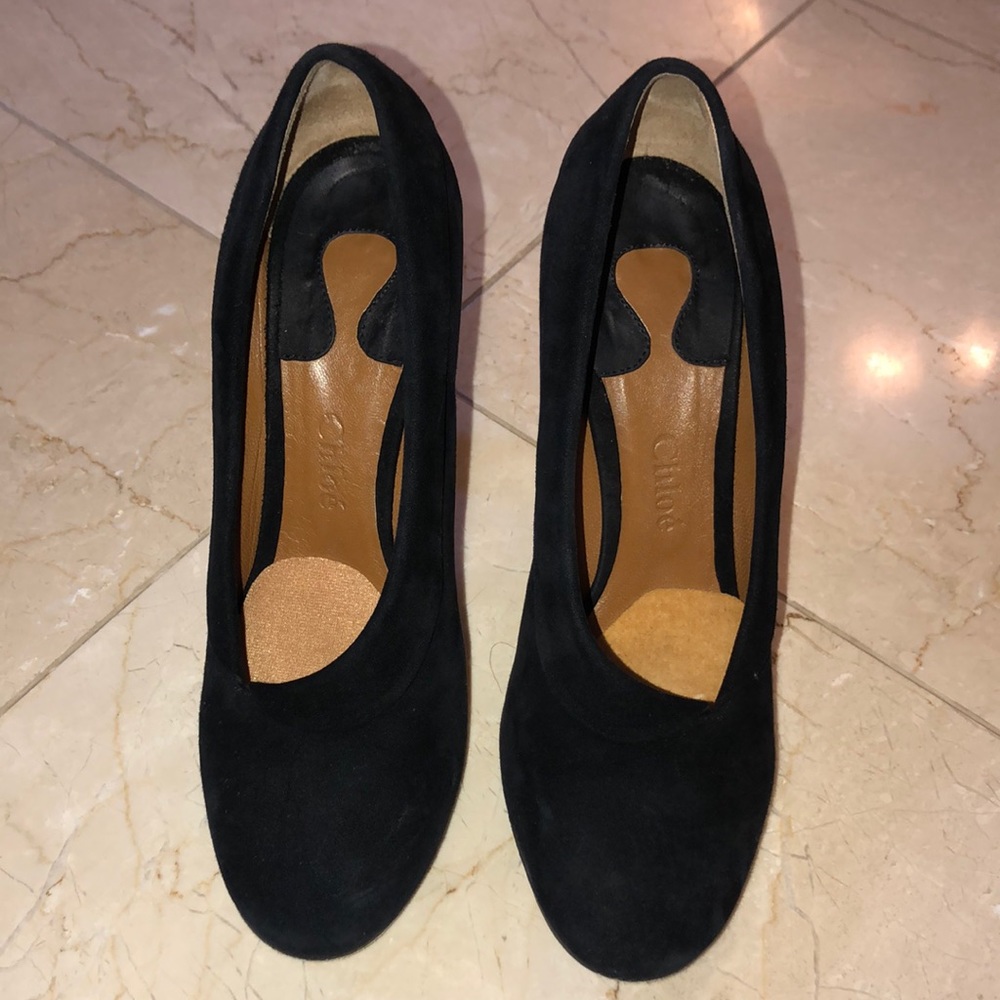 Chloe suede heels size 40